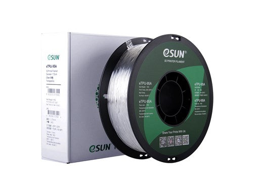 eSUN eTPU 95A 3D Printer Filament 1.75mm 1kg Spool - Flexible TPU Filament for Cosplay, Phone Cases & Shock Absorbing Parts - Multiple Color Options