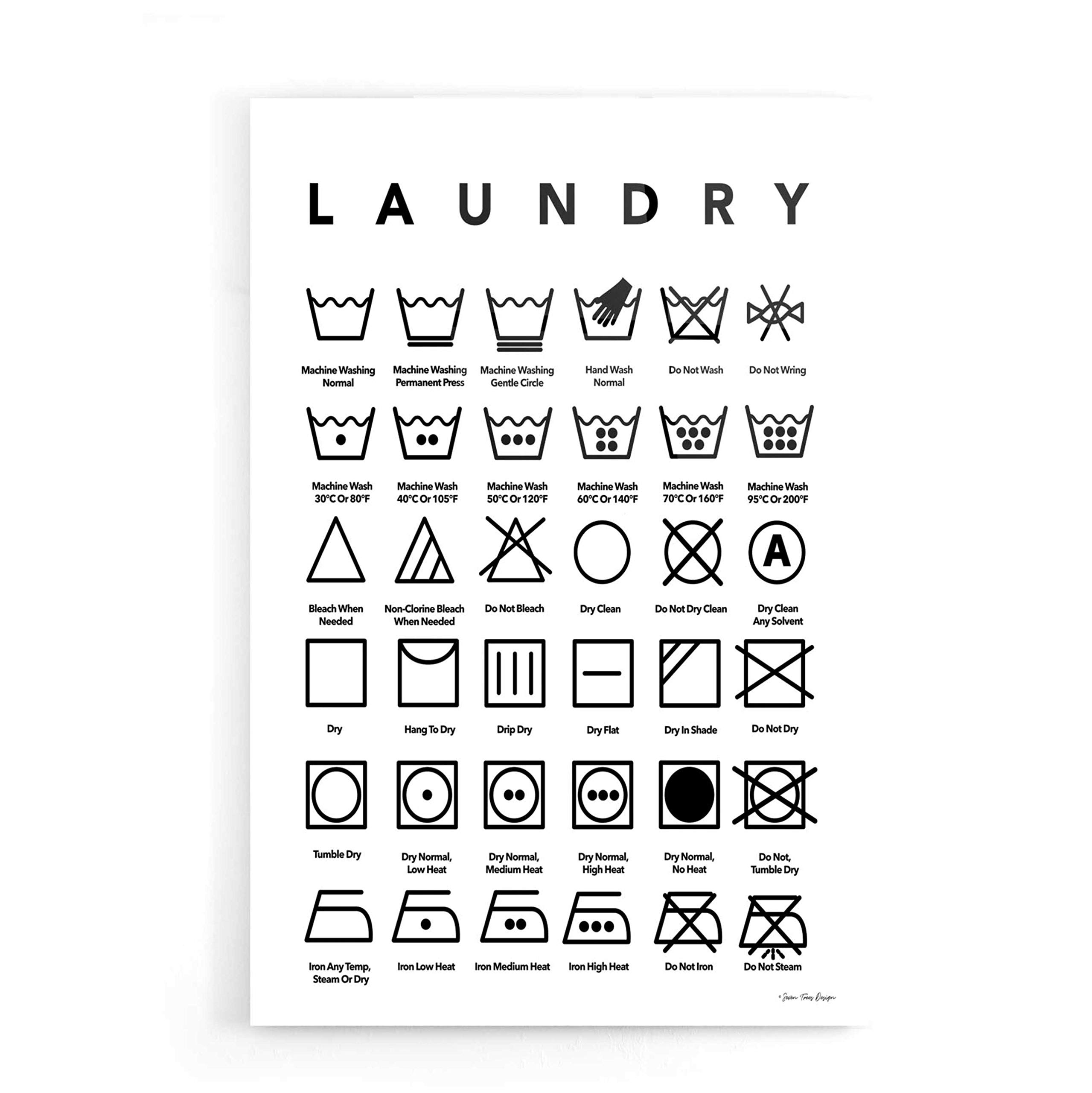 Epic Art 'Laundry Symbols' by Seven Trees Design - 16