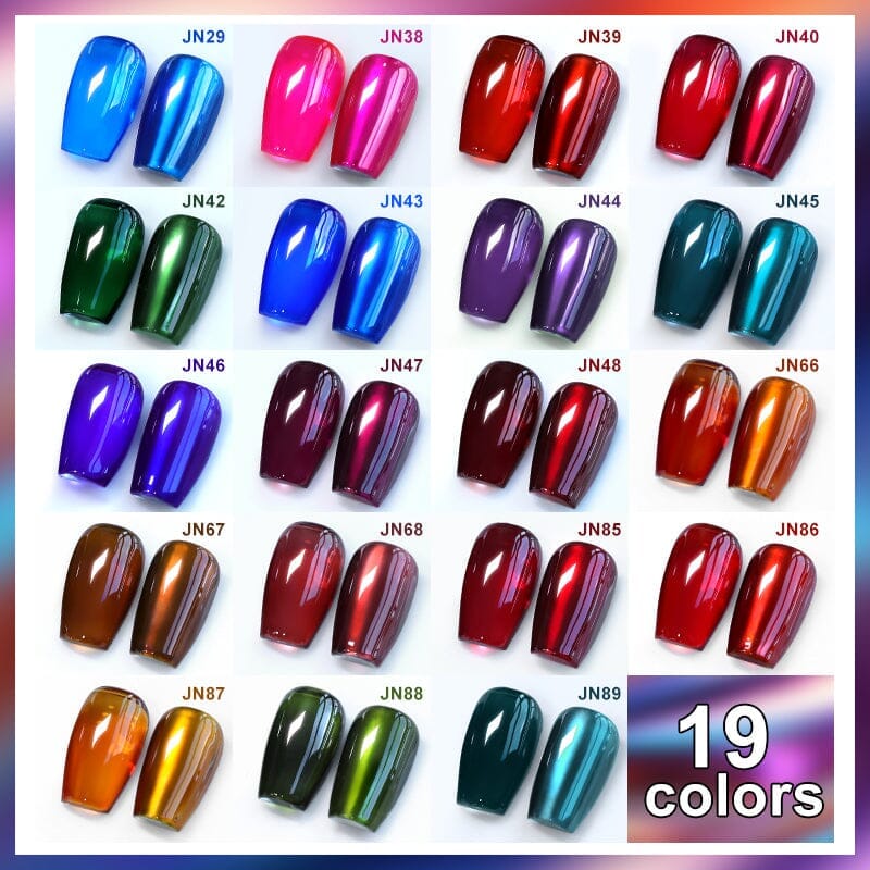 3PCS Metallic Nail Gel Polish Set - Long Lasting Shine for Manicure & Pedicure, Perfect for Nail Salon & Home Use
