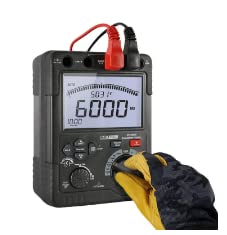 DT-6605 High Voltage Insulation Resistance Tester - 5000V Digital Megohmmeter with LCD Display | Accurate Insulation Meter for Electrical Equipment Testing | Ideal for Industrial, HVAC & Solar Panel Maintenance