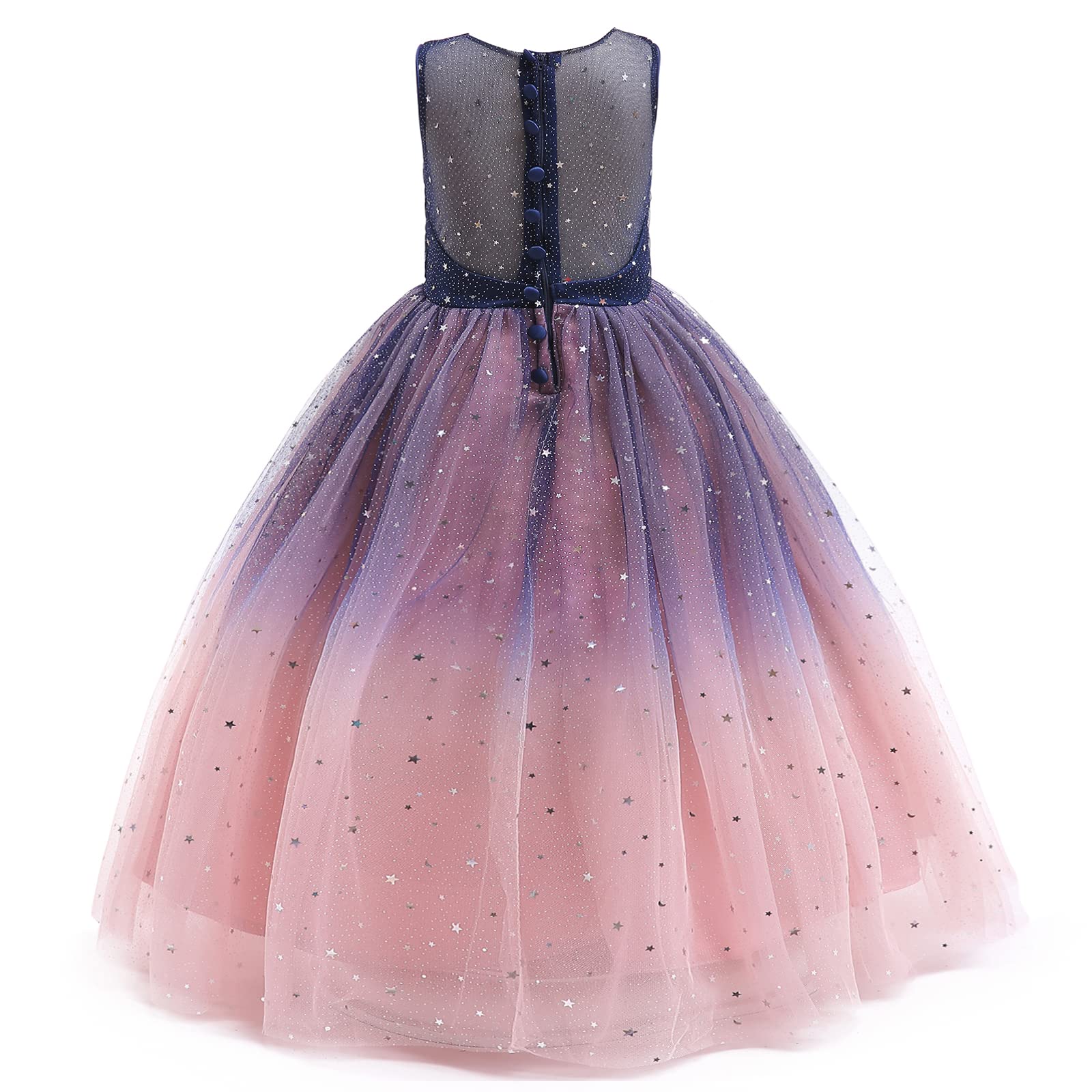 Sparkly Flower Girl Tulle Dress for Weddings, Bridesmaids, Pageants & Princess Birthday Parties – Elegant & Comfortable for Special Occasions