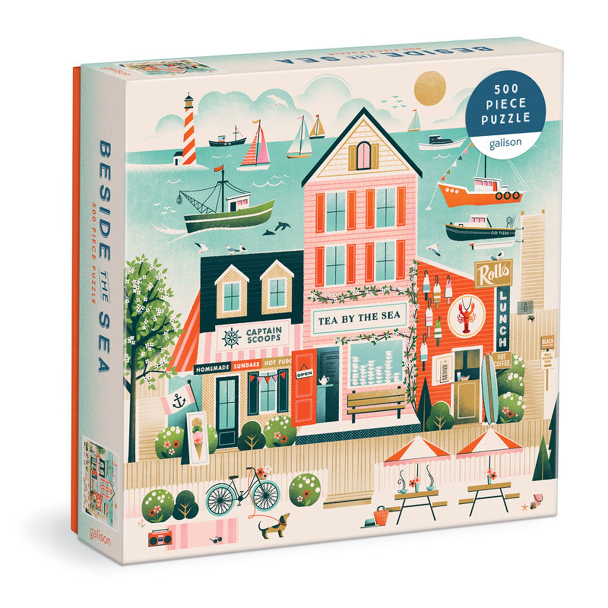 500 Piece Jigsaw Puzzle - Beside the Sea Ocean View Landscape - Fun Family Activity for Adults & Kids - Perfect for Relaxation, Stress Relief & Home Decor