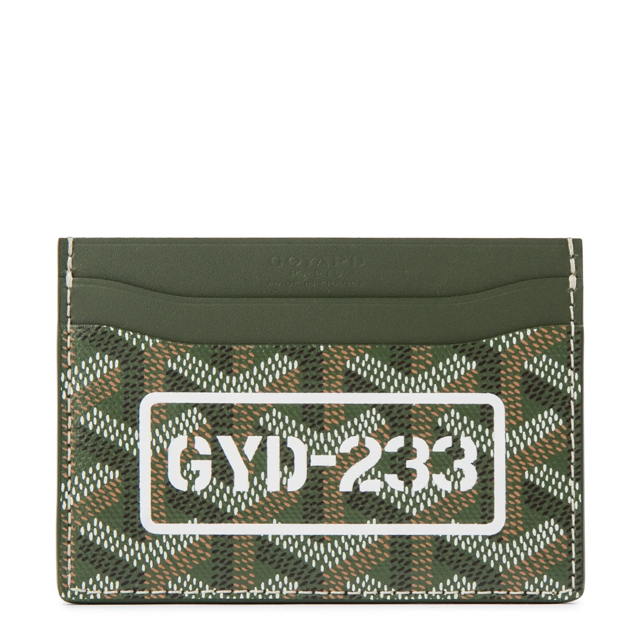 Goyard Saint Sulpice Khaki Card Holder - Luxury Slim Wallet for Men & Women - Perfect for Travel, Business & Everyday Use