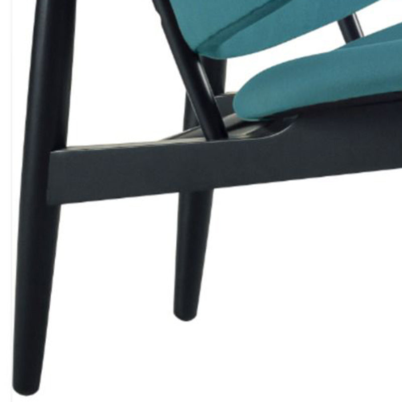 VERONIC Lounge Chair - Modern Teal & Black Accent Chair for Living Room, Bedroom, or Office - Perfect for Relaxing, Reading, and Decorating