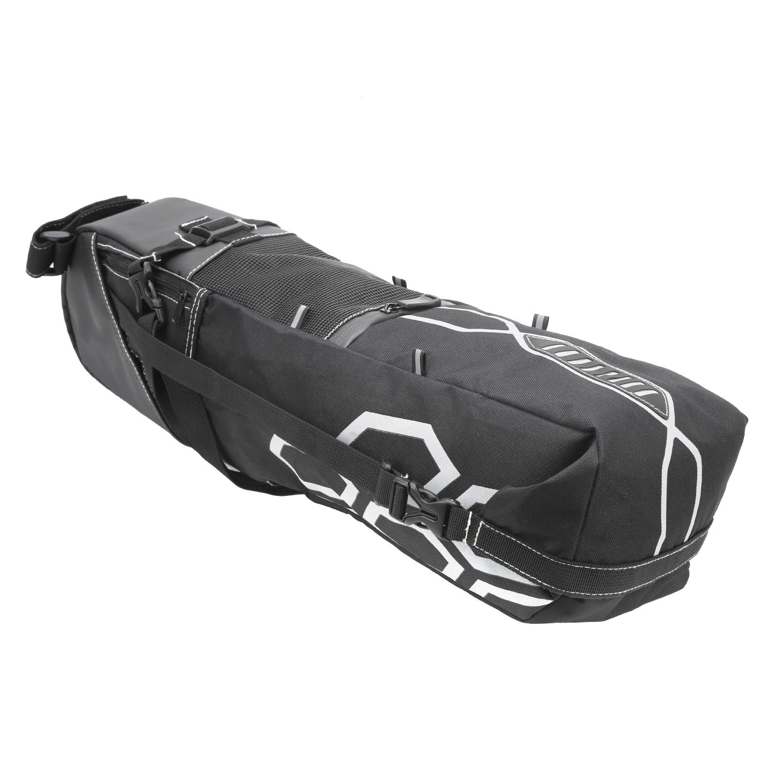 Waterproof 12L Bike Saddle Bag - Polyester Material, Easy Install Cycling Tail Pack for Mountain & Road Bikes | Perfect for Commuting, Touring & Outdoor Adventures