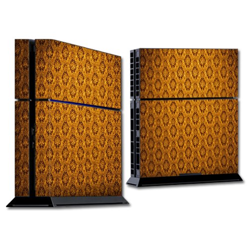 MightySkins Vintage Gold Skin Wrap Sticker for Sony PlayStation 4 (PS4) Console - Protective Decorative Cover for Gaming Setup & Customization