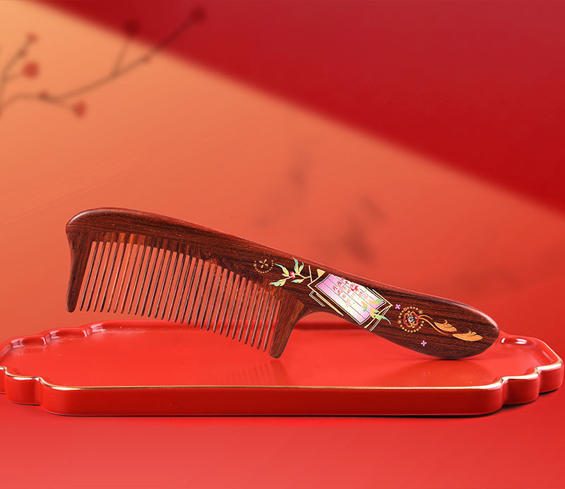 Handmade Wooden Love Letter Comb - Romantic Gift for Her, Perfect for Valentine's Day, Weddings & Special Occasions - Hair Styling & Keepsake for Women