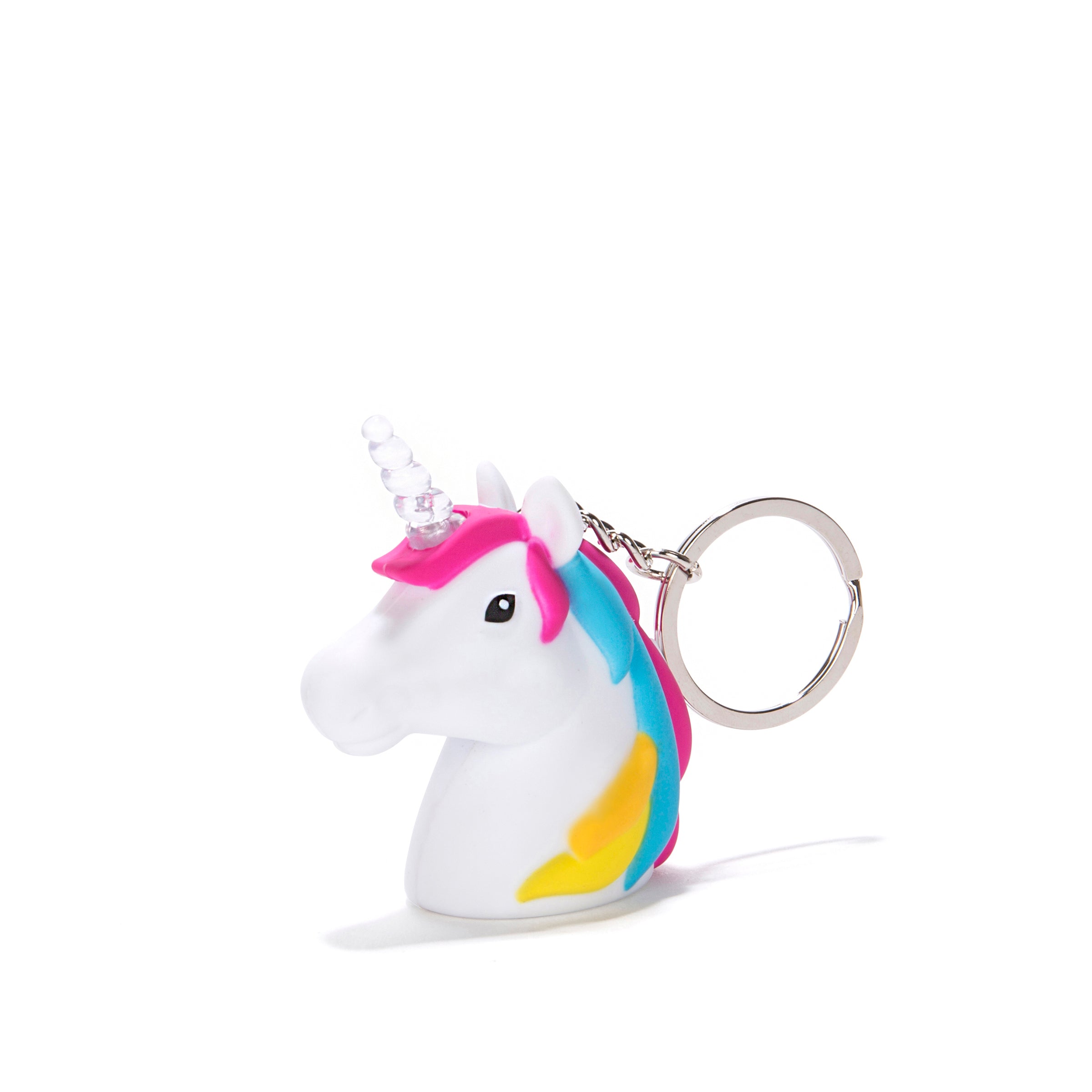 Glow in the Dark Unicorn LED Keychain with Music - Cute Light Up Toy Gift for Kids Birthday Party Favors, Christmas Stocking Stuffers & Night Light Companion