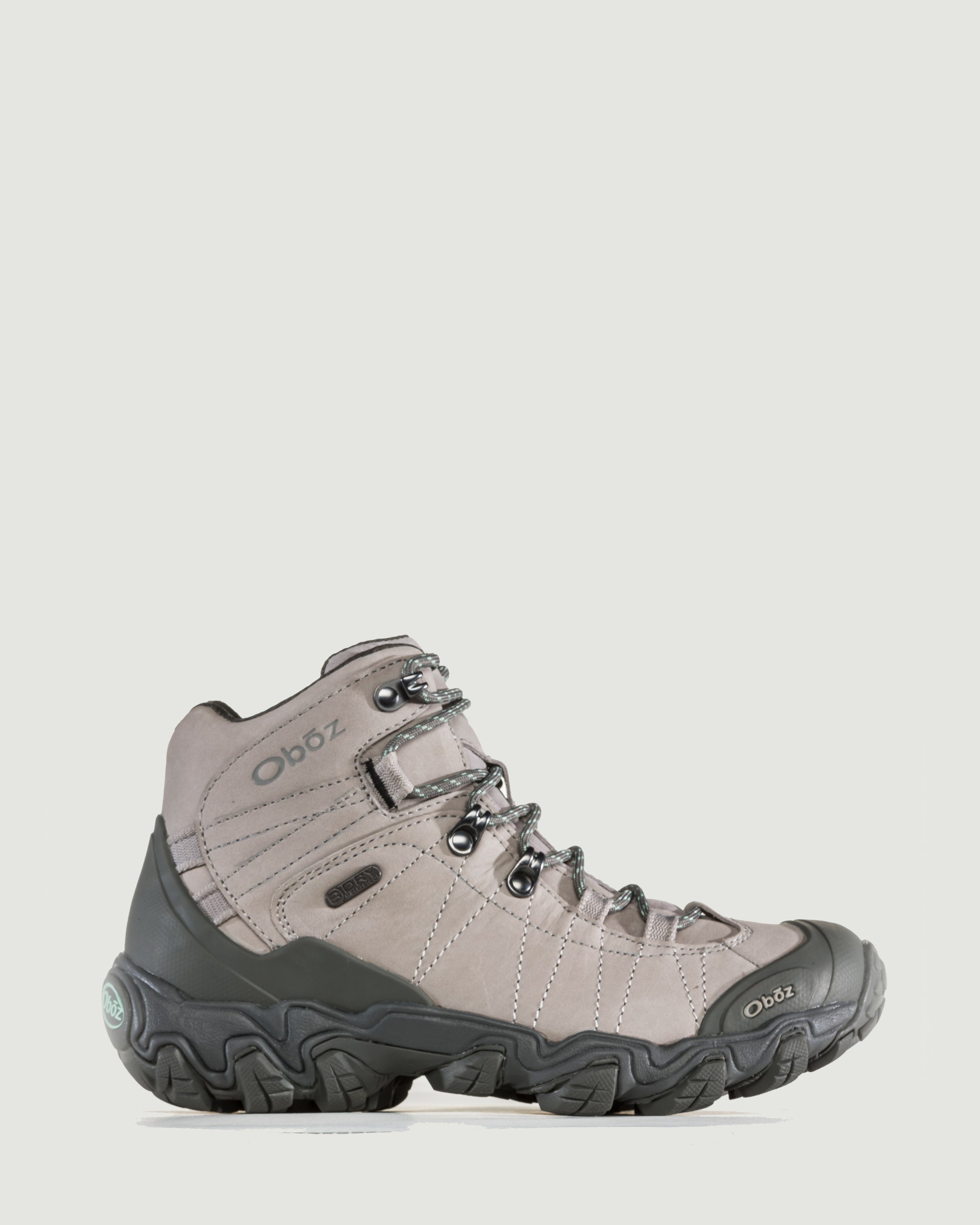 Women's Oboz Bridger Waterproof Mid Hiking Boots - Frost Grey | Lightweight & Durable for Outdoor Adventures, Hiking & Trail Walking