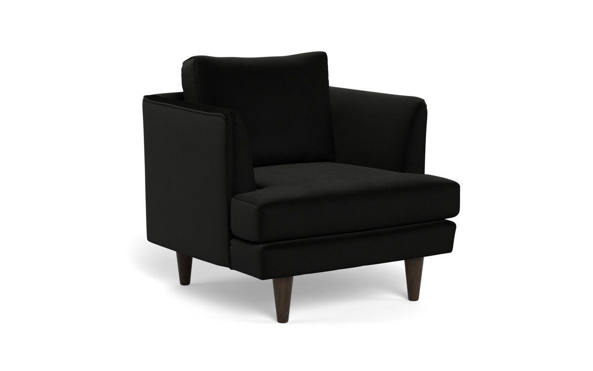 Rainey 35 Armchair - Modern Accent Chair for Living Room, Bedroom & Office - Comfortable Upholstered Lounge Chair with Wooden Legs - Perfect for Reading, Relaxing & Home Decor