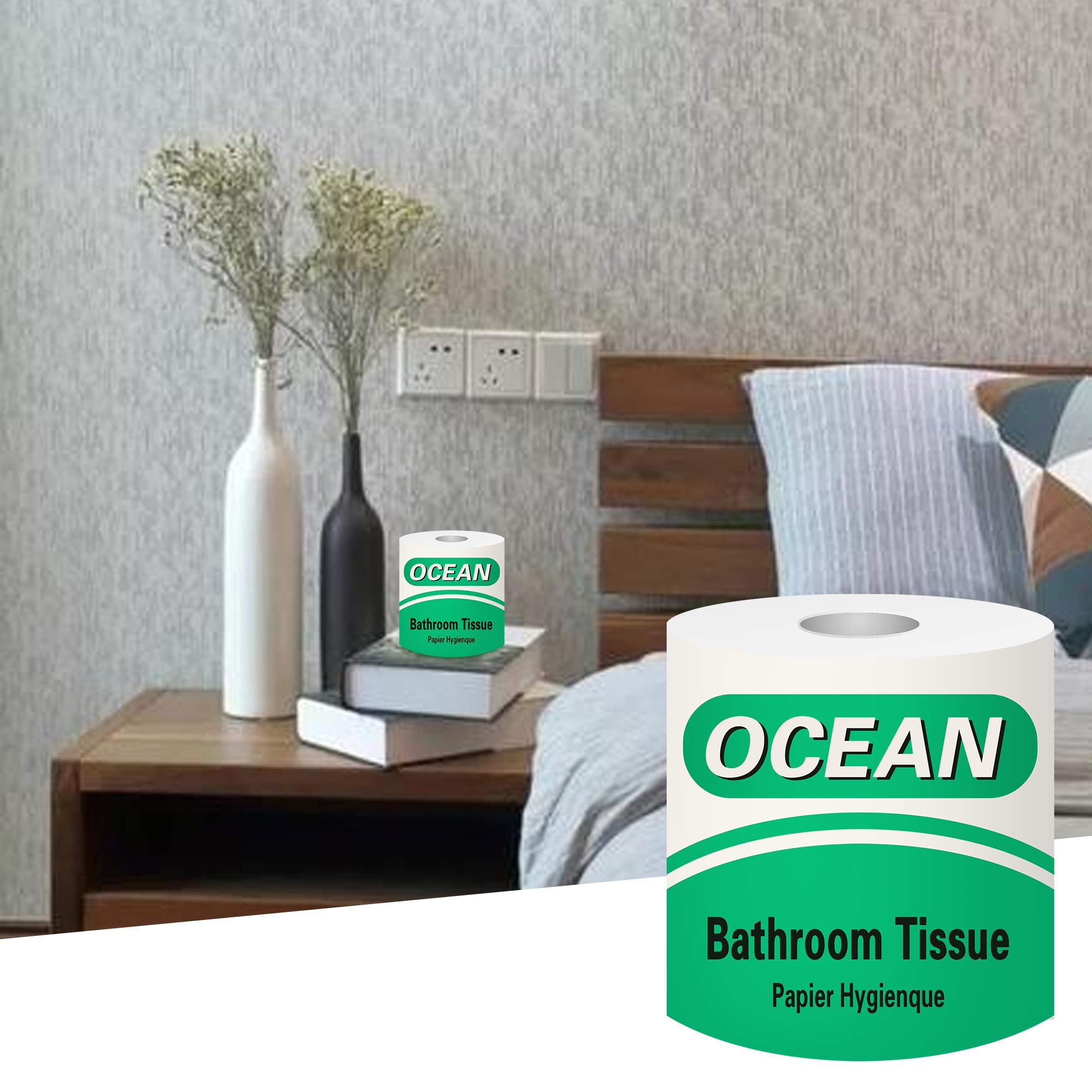20 Rolls Soft 2-Ply Premium White Toilet Paper - Professional Series Bathroom Tissue for Home, Office & Travel Use