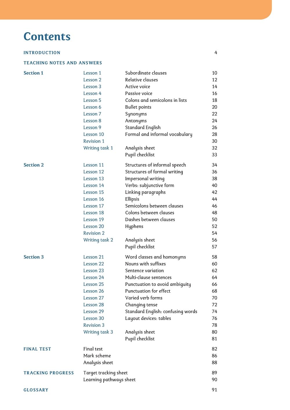 Grammar 6 Teacher's Guide - Classroom Teaching Resource