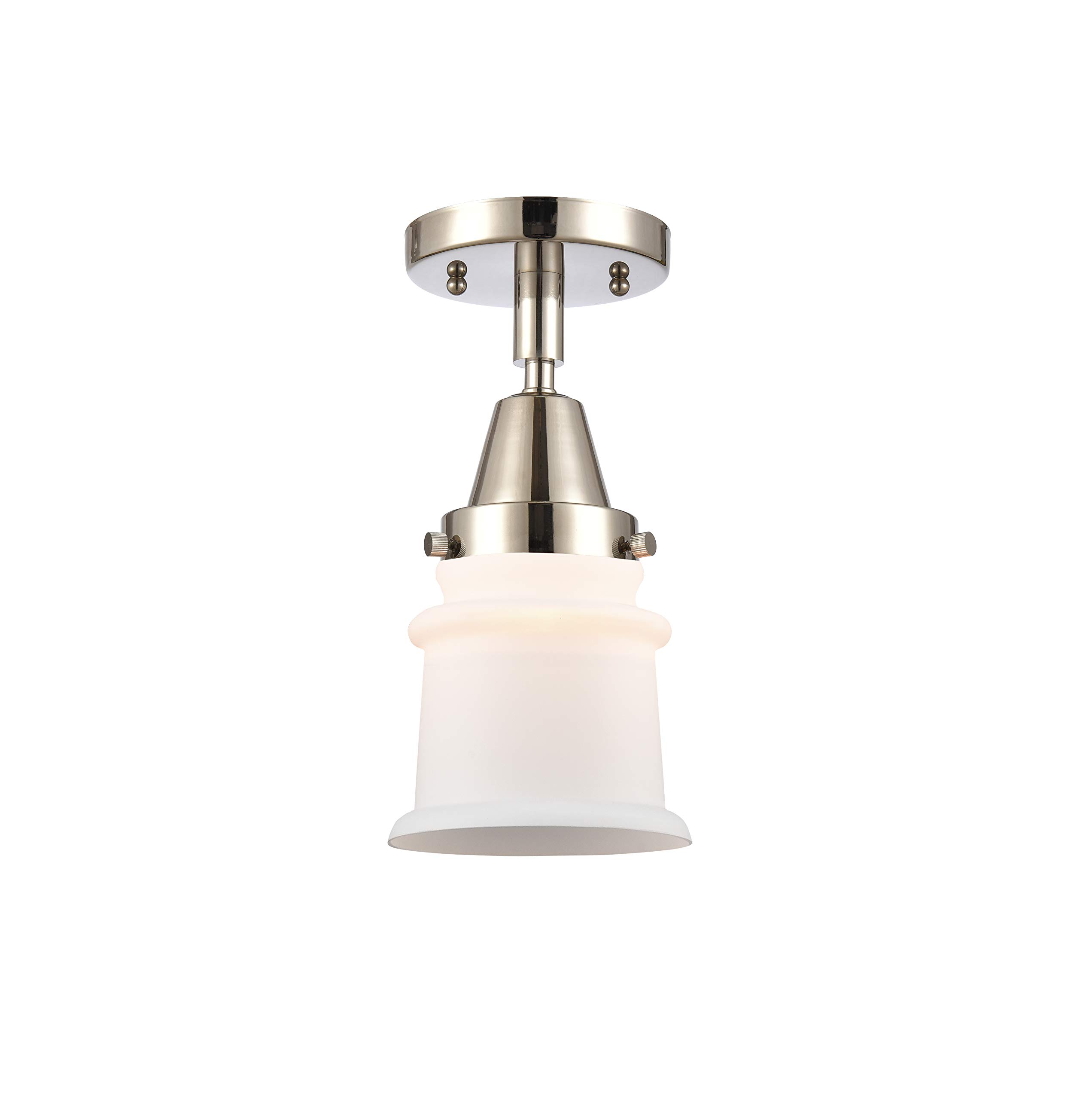 Franklin Restoration Collection 447-1C-PN-G181S-LED Modern LED Flush Mount Ceiling Light - Energy Efficient Indoor Lighting for Bedroom, Kitchen, Hallway & Living Room
