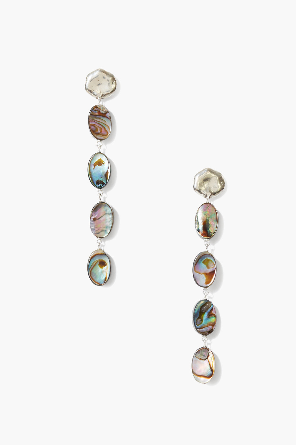 Maritza Drop Earrings with Genuine Abalone Shell - Elegant Dangling Jewelry for Women | Perfect for Weddings, Parties & Special Occasions