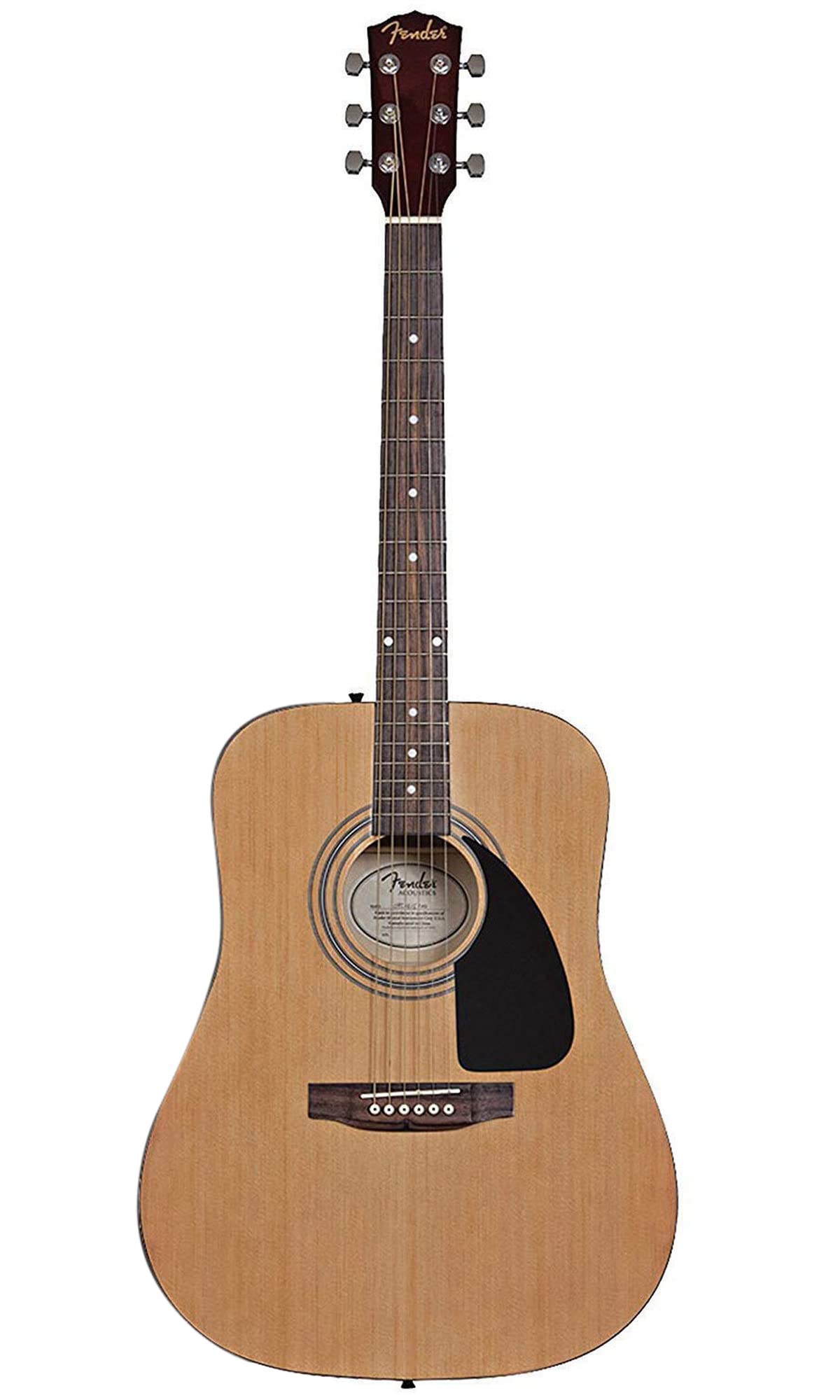 Fender 0950816021-COMBO-DLX Acoustic Guitar Bundle with Gig Bag, Tuner, Strings, Strap, Picks & Accessories - Perfect for Beginners, Practice, Performances & Home Studio Recording