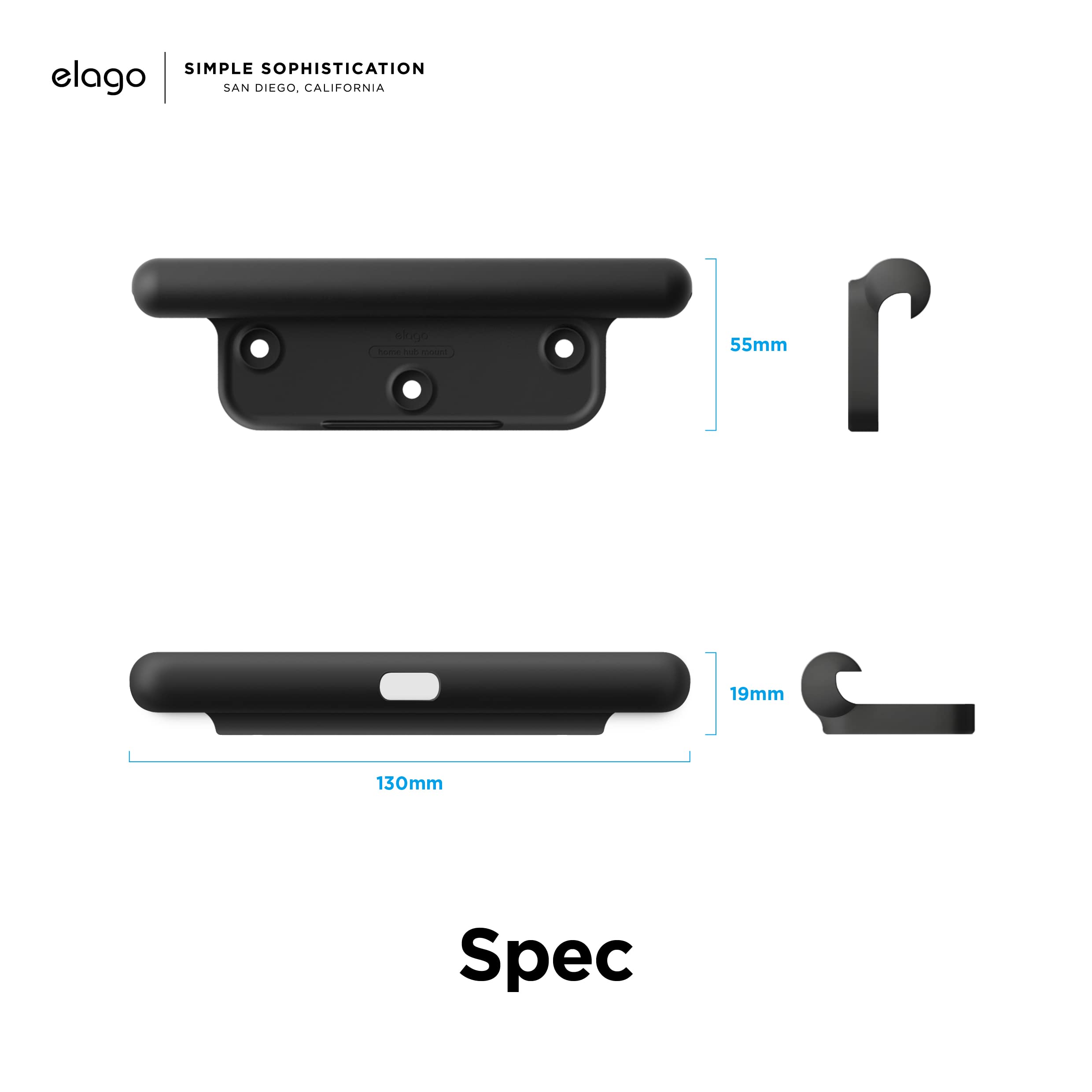 elago Home Hub Mount for iPad - Wall Mount Holder Compatible with iPad Mini, Air & Pro | HomeKit Support, Easy Installation, Scratch-Free Design with Cable Management | Perfect for Smart Home Control & Wall-Mounted iPad Display