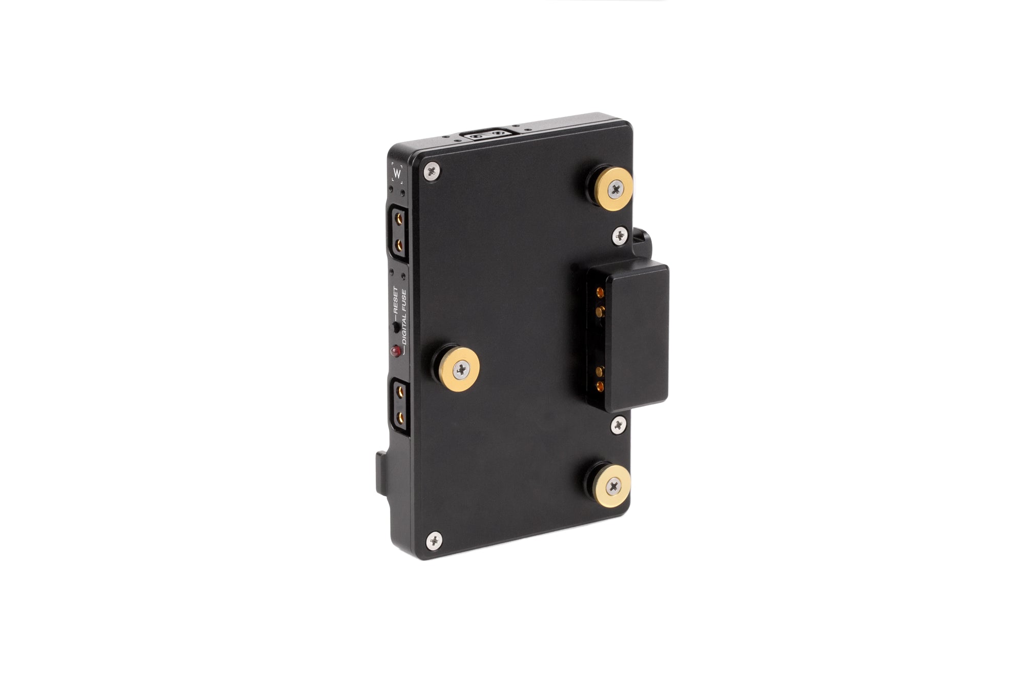 WC Pro Gold Mount Camera to V Mount Battery Adapter with 3x D-Tap & Digital Fuse - Compatible with DSLR, Mirrorless & Cinema Cameras for Professional Filmmaking