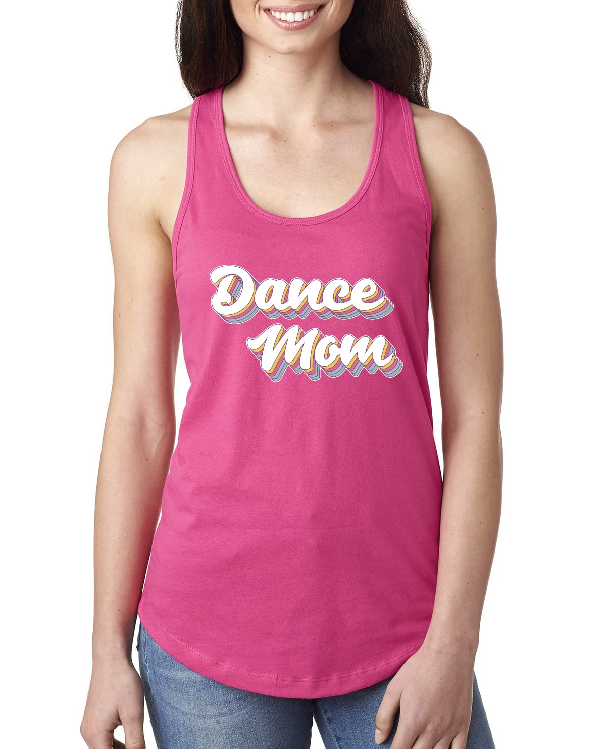 Dance Mom Girl Sports Ladies Racerback Tank Top - Breathable Workout Top for Women - Perfect for Dance, Yoga & Gym
