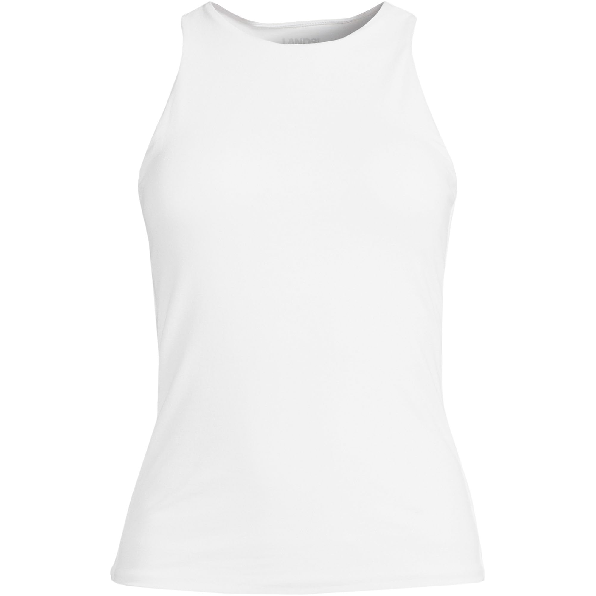 Lands' End Women's Slender Fit Tank Top - Breathable Summer Casual Top for Workout, Yoga & Everyday Wear