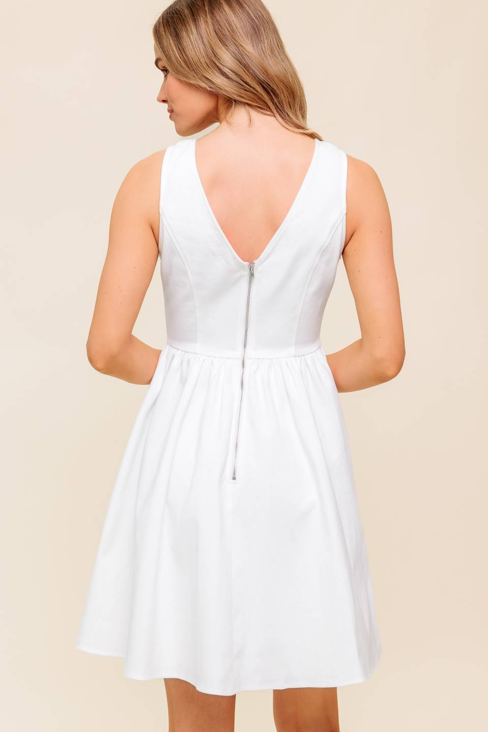 Stylish Calla White Denim Mini Dress for Women - Perfect for Summer Outings, Parties & Casual Wear
