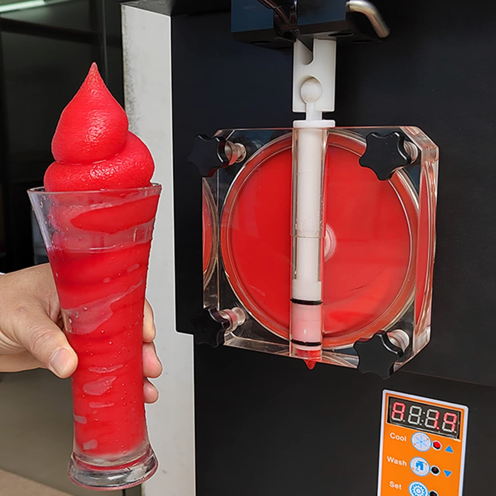 Kolice Commercial Margarita & Slushie Machine - Frozen Cocktail, Milkshake, Iced Beer & Coffee Maker with LED Lightbox - Perfect for Bars, Restaurants, Bubble Tea Shops & Party Events