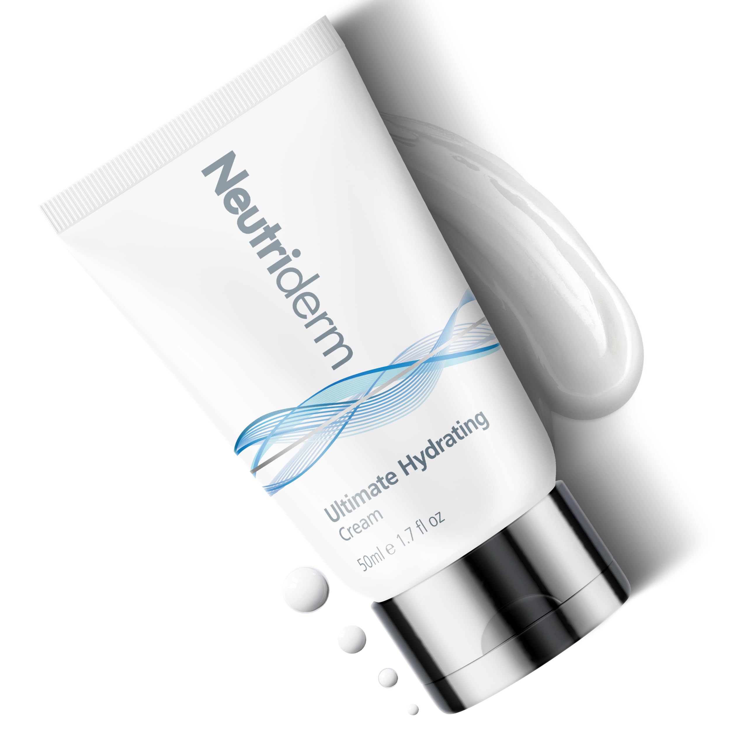 Neutriderm Ultimate Hydrating Face Cream with Vitamin E, Rice & Wheat Protein - Sensitive Skin Moisturizer for Women & Men - Anti-Aging & Dry Skin Care - 50ml - Perfect for Daily Hydration & Nighttime Skincare Routine