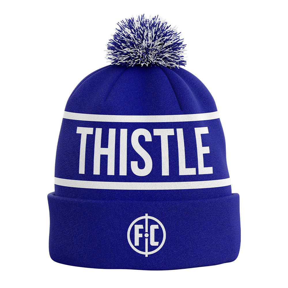 Gisborne Thistle AFC Club Bobble Hat - Warm Knitted Beanie for Soccer Fans - Perfect for Match Days & Outdoor Winter Activities