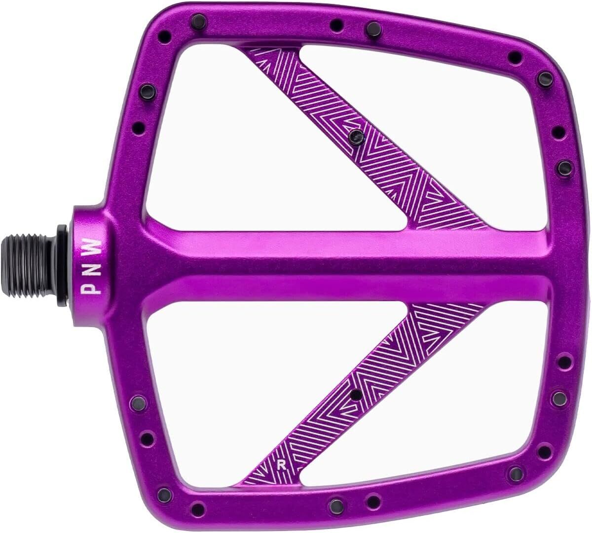 PNW Components Loam Alloy Mountain Bike Pedals - Durable MTB Flat Pedals for Trail Riding & Downhill Biking