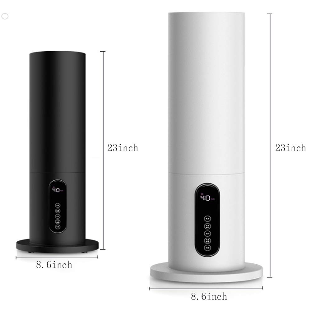 Supersonic Cool Mist Floor-Standing Humidifier - Large Capacity Air Purifier for Bedroom & Home (White/Black) | Quiet Operation for Better Sleep & Allergy Relief