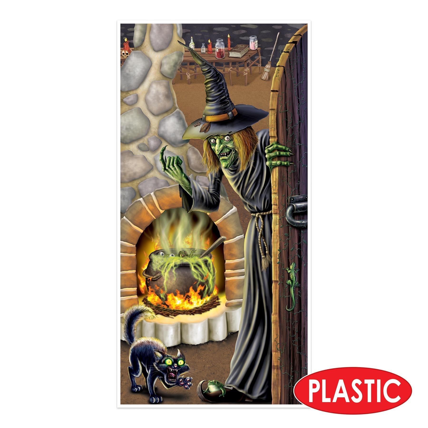12 Pack Halloween Witch's Brew Door Cover Decorations - Spooky Party Decoration for Halloween Party, Haunted House, Classroom & Home Decor