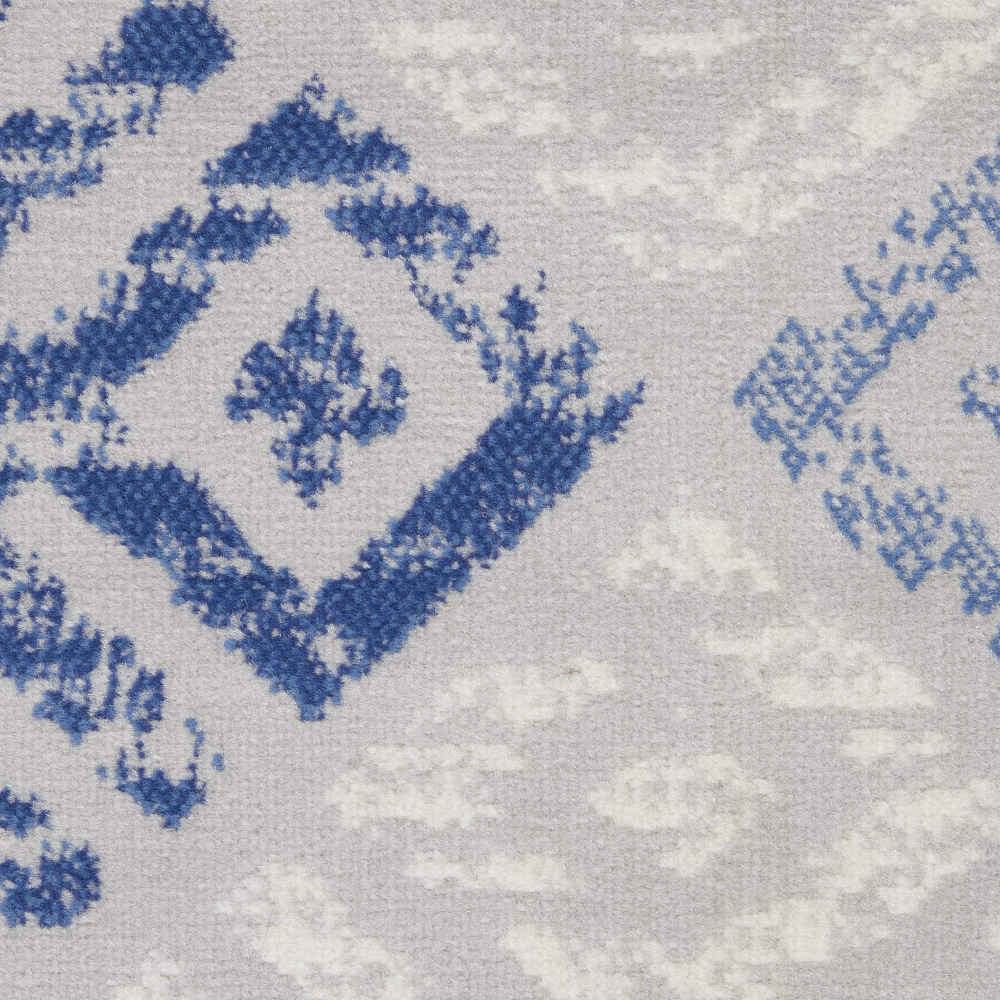 Nourison Whimsicle Tribal Grey Blue 8'4