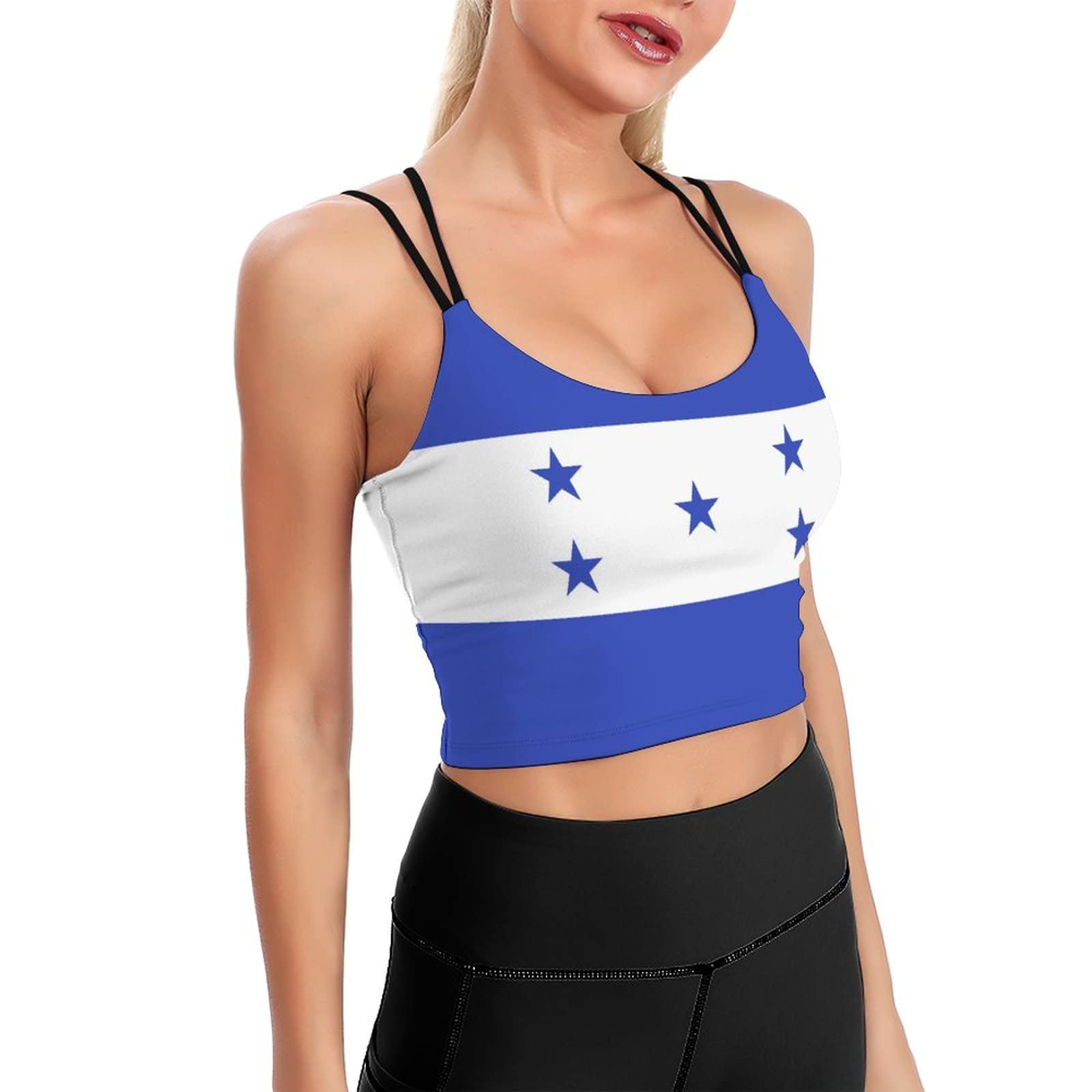Honduras Flag Women's Tank Top - Breathable Sports Shirt for Workout, Yoga & Running - Lightweight Flowy Athletic Top for Gym & Outdoor Activities