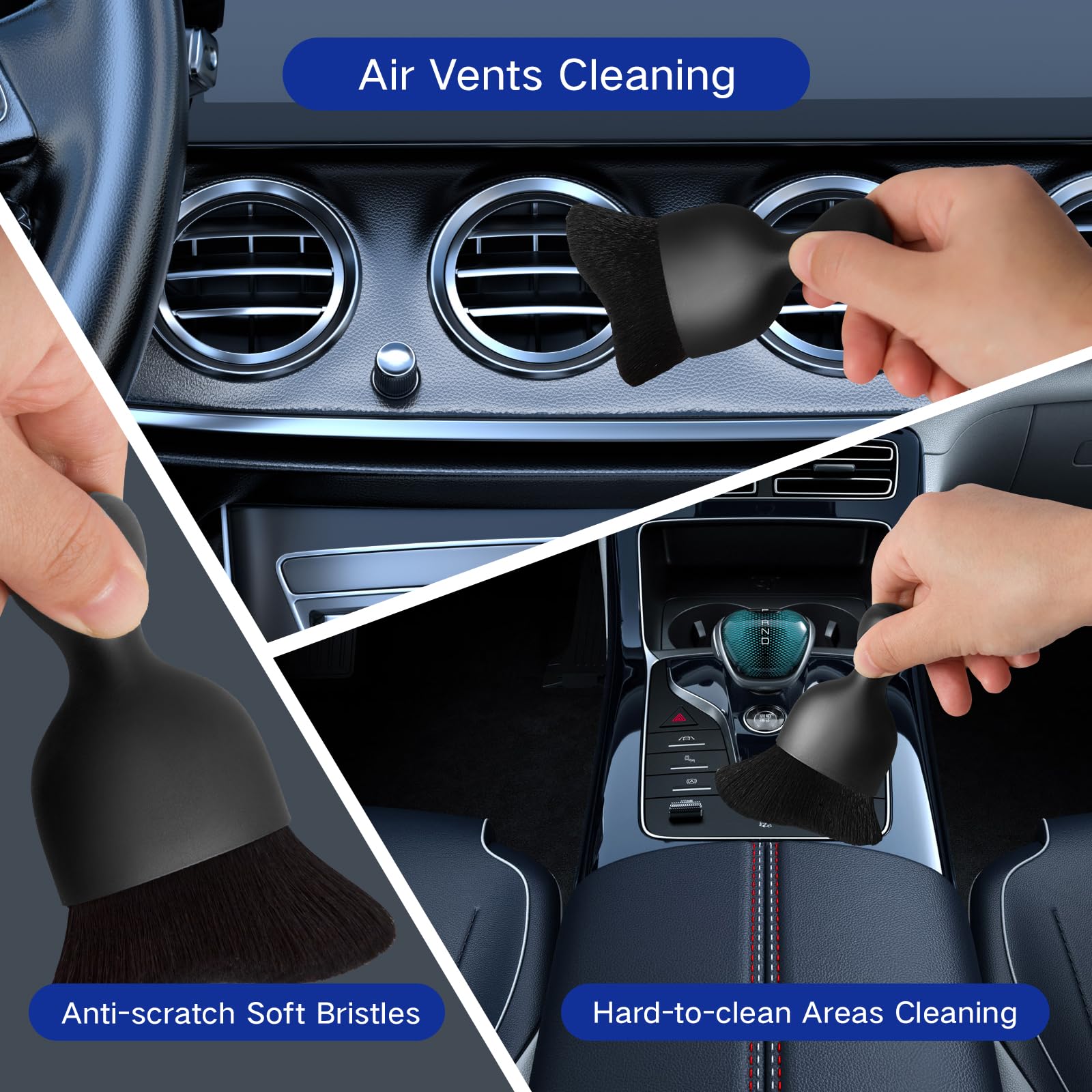 24Pcs Car Detailing Kit - Professional Interior & Exterior Cleaning Tools for Wheels & Car Care