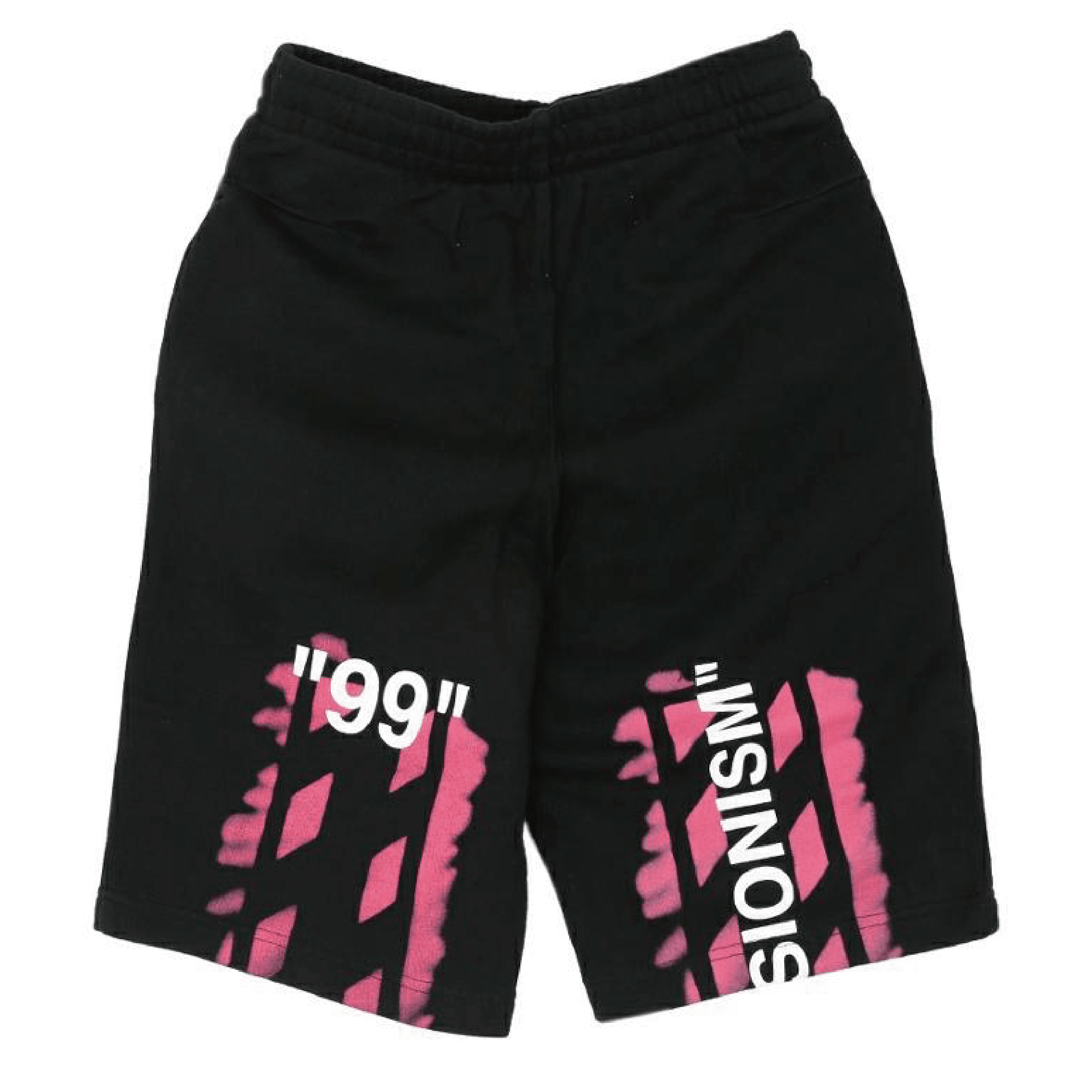 OFF WHITE 19SS DIAGONAL STENCIL SWEATSHORTS - Men's Casual Streetwear Shorts for Summer Outfits & Gym Wear