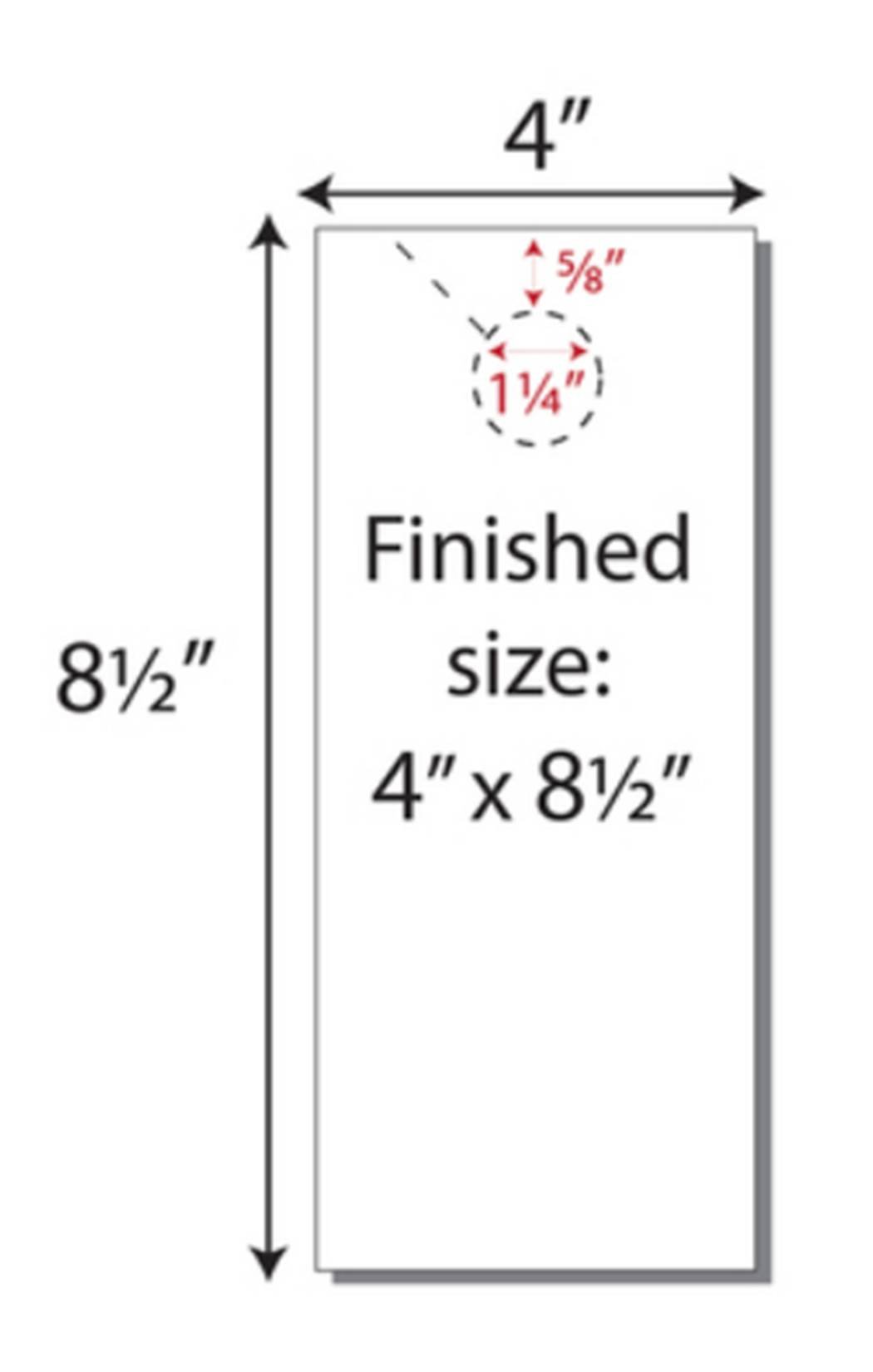 Print-Ready Door Hangers 4x8.5 Inches - 6-Up Perforated Design on 100lb White Cover Paper (100 Sheets/600 Hangers) - Ideal for Real Estate, Marketing & Local Business Promotions