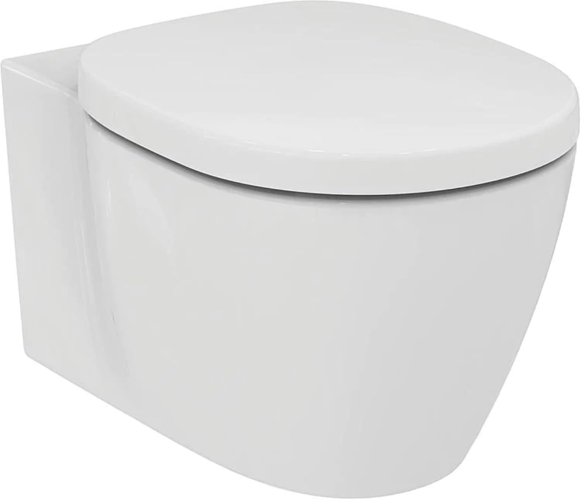 Ideal Standard Connect Wall-Hung Toilet with Concealed Aquablade Flush System (E047901) - Perfect for Modern Bathrooms and Small Spaces