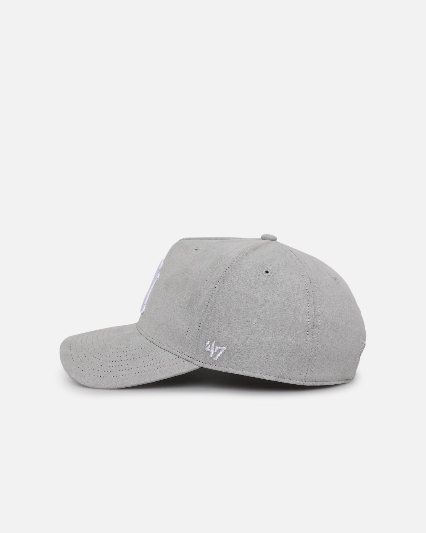 New York Yankees '47 MVP DT Strapback Cap - Gray/White Ultrasuede Adjustable Hat for Baseball Fans & Streetwear Fashion