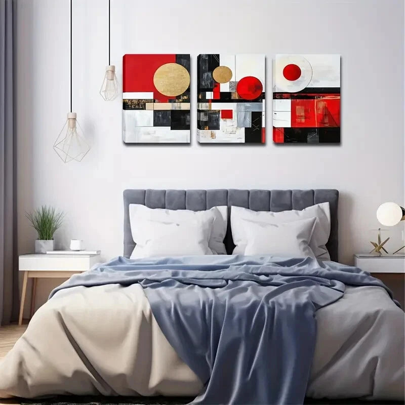 3-Piece Triple Frame Creative Wall Art Set - 40x60cm High Quality Canvas Prints | Australian Made | Ready to Hang - Perfect for Living Room, Bedroom & Office Decor