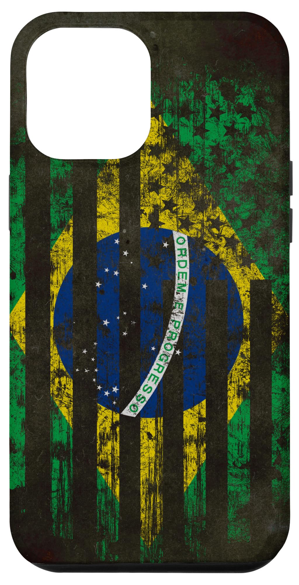 iPhone 12 Pro Max Brazil USA Flag Case - Patriotic Phone Cover for Travel & Events