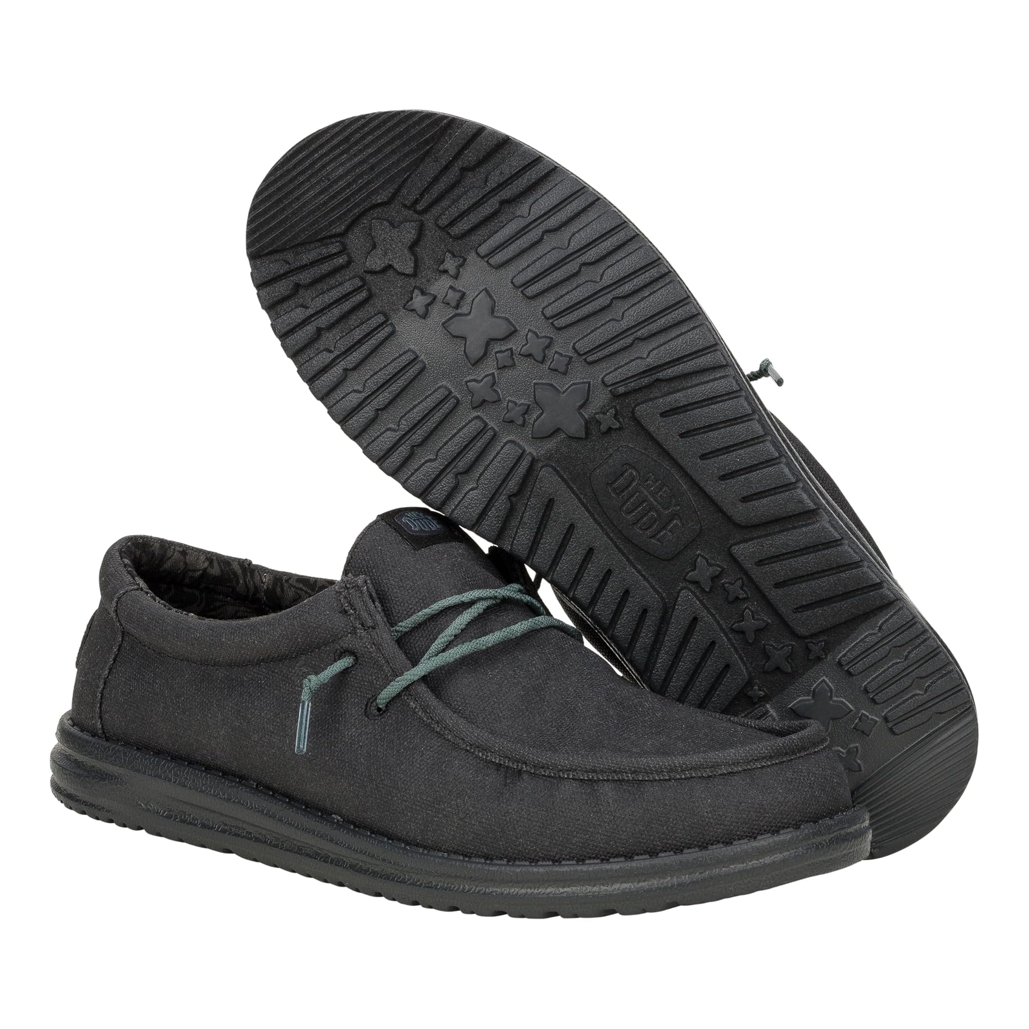 Hey Dude Men's Wally Canvas Slip-On Loafers - Comfortable Lightweight Casual Shoes for Men | Perfect for Walking, Travel & Everyday Wear