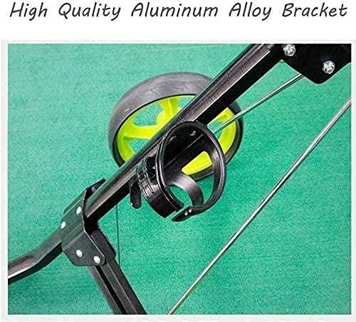 3 Wheel Folding Golf Push Cart for Men & Women - Lightweight Portable Golf Club Caddy with Storage | Perfect for Golf Courses, Driving Ranges & Practice Sessions