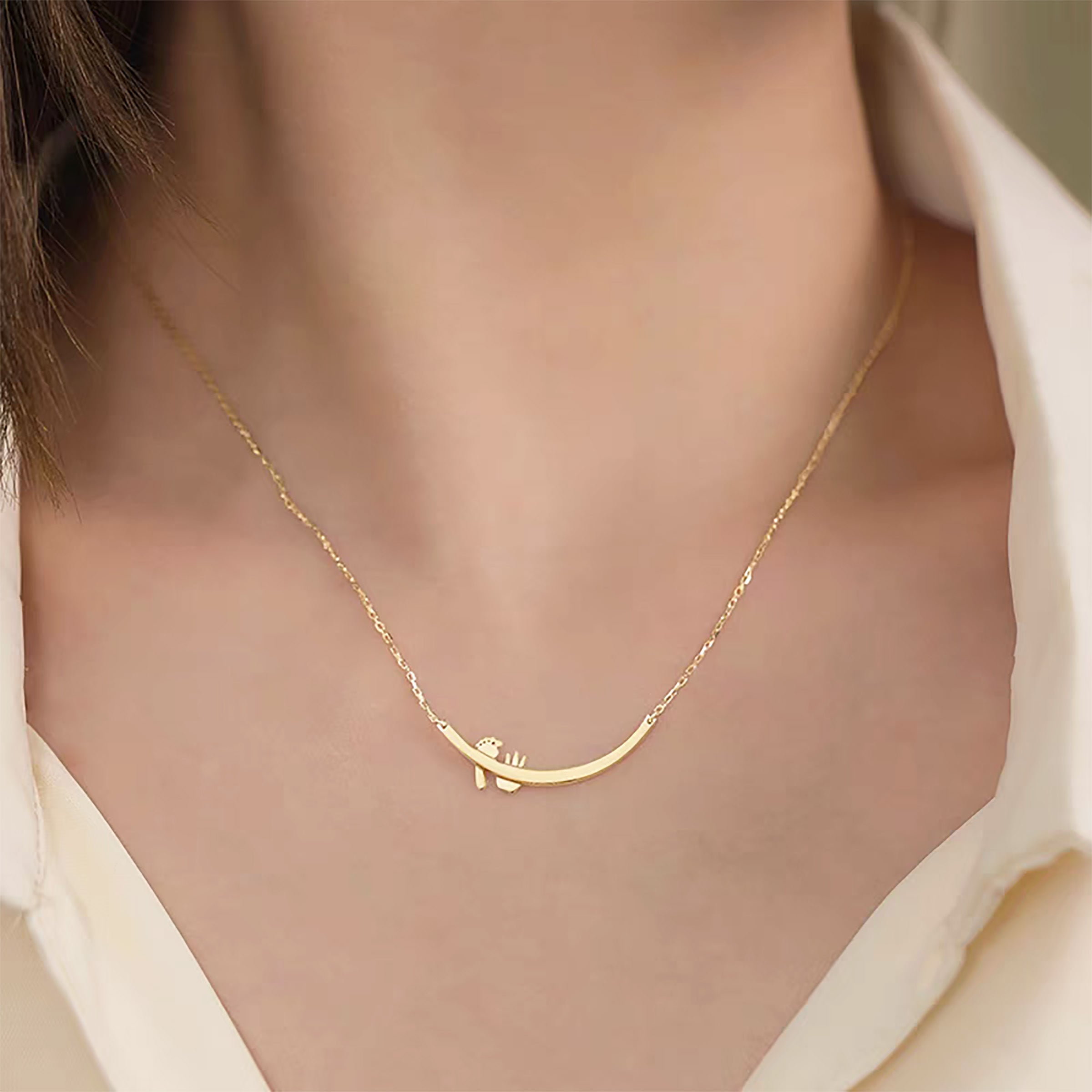 Solid Gold Baby Footprint Necklace - Personalized Keepsake Jewelry for Newborns, Baptism, Christening & First Birthday Gifts