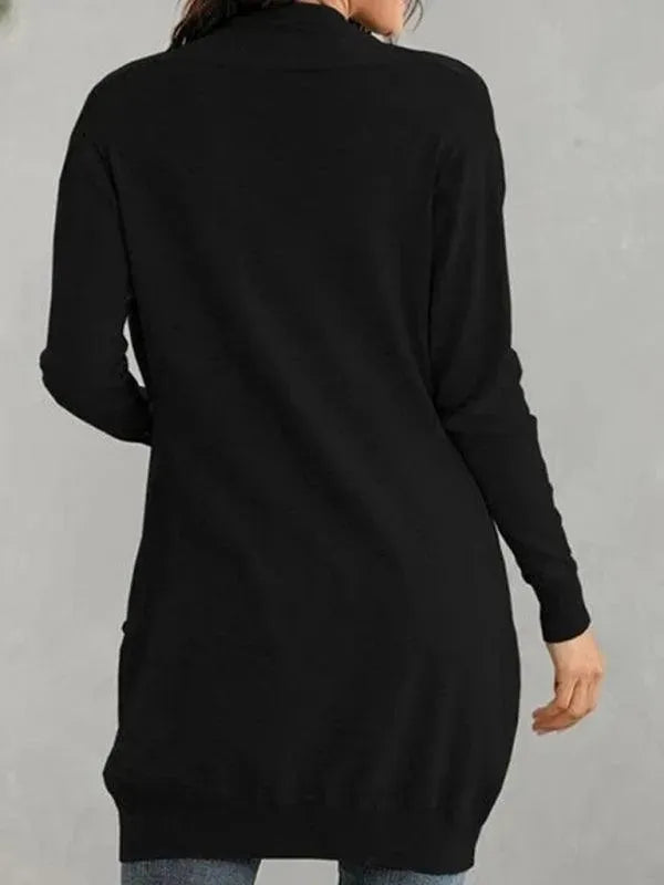 Long Knitted Cardigan Sweater for Women - Cozy Oversized Open Front Wrap - Perfect for Fall, Winter & Layering Outfits
