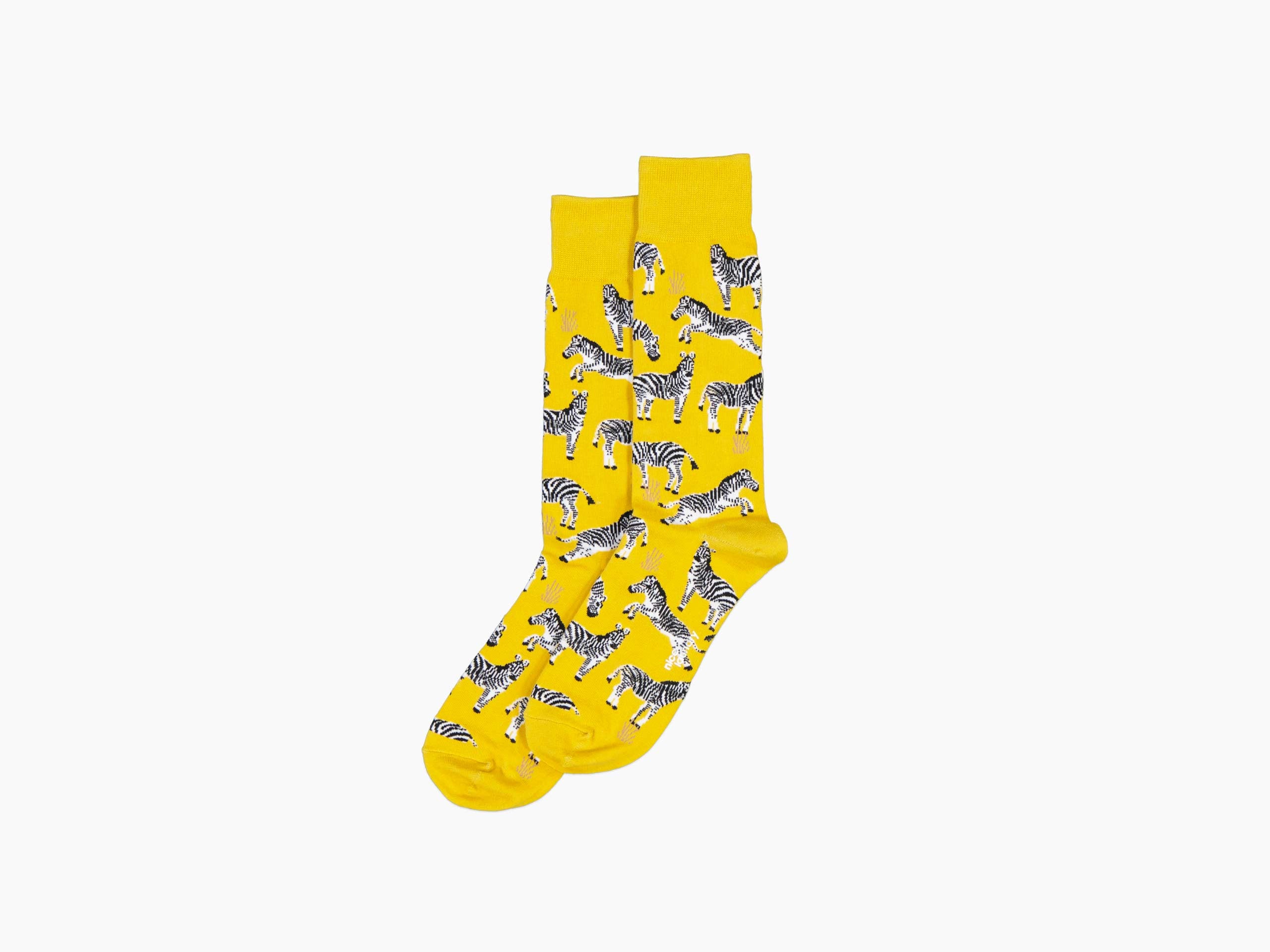 Bright Yellow Zebra Print T-Shirt - Fun Animal Graphic Tee for Women & Men - Perfect for Safari Adventures, Zoo Trips & Casual Wear