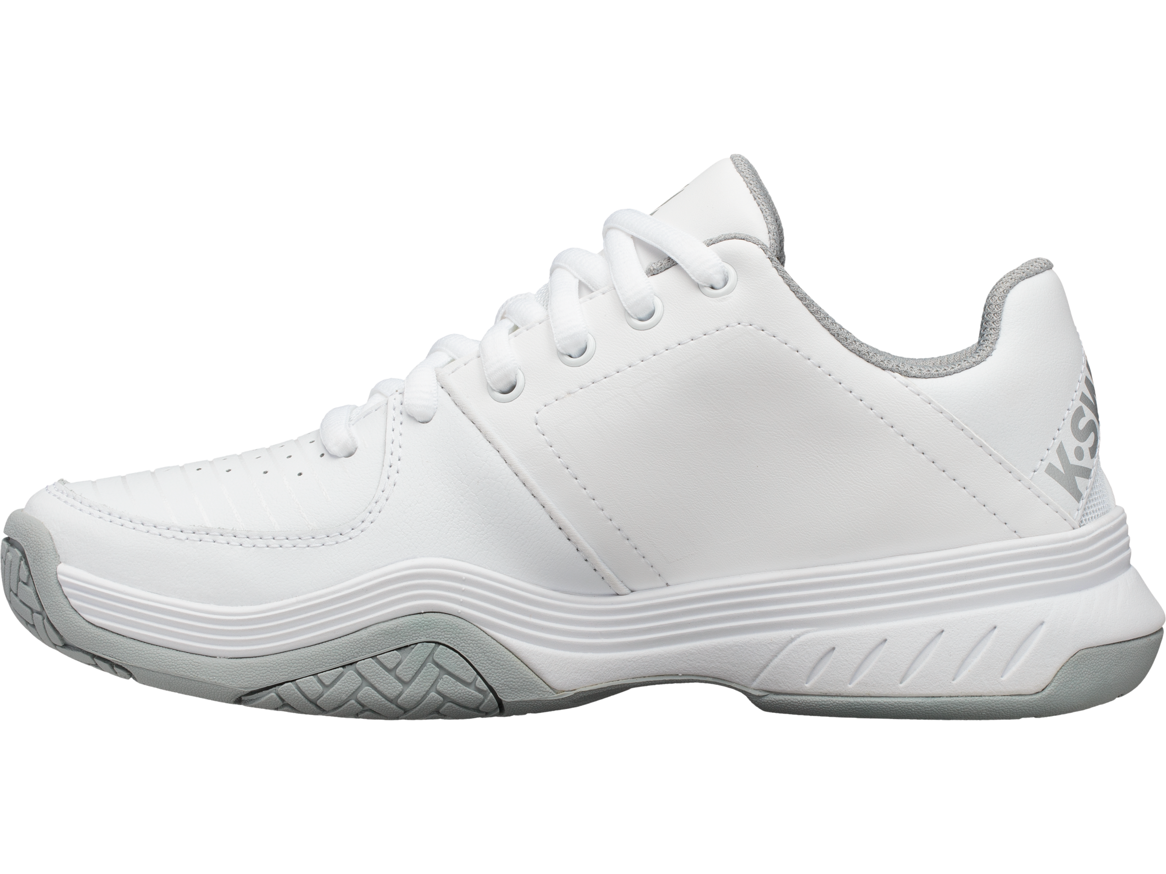 95443 150M Court Express Tennis Shoes - White/Highrise/Silver for Women | Lightweight & Durable for Competitive Play & Casual Wear