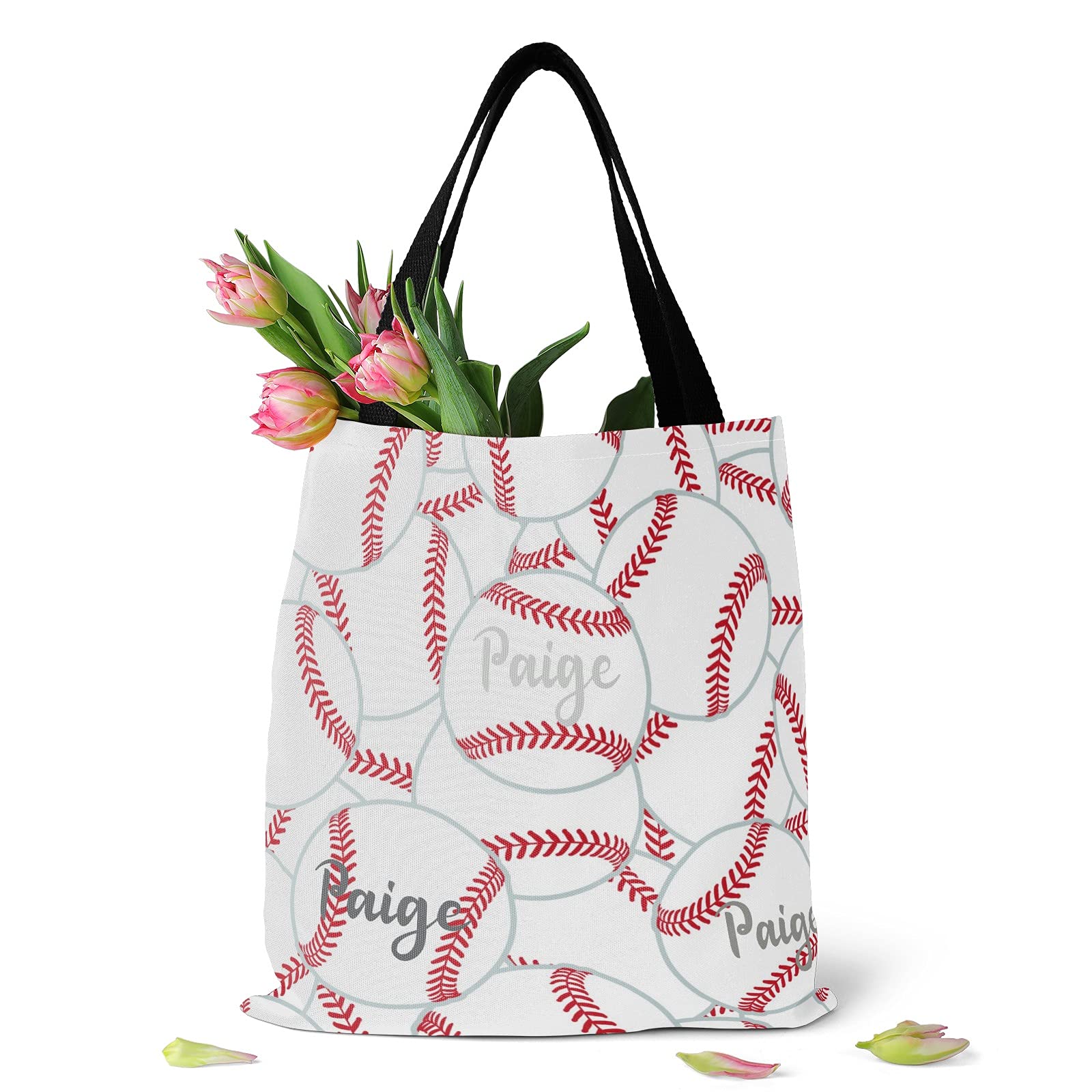 Personalized Name Tote Bag - Durable Canvas for Shopping & Travel