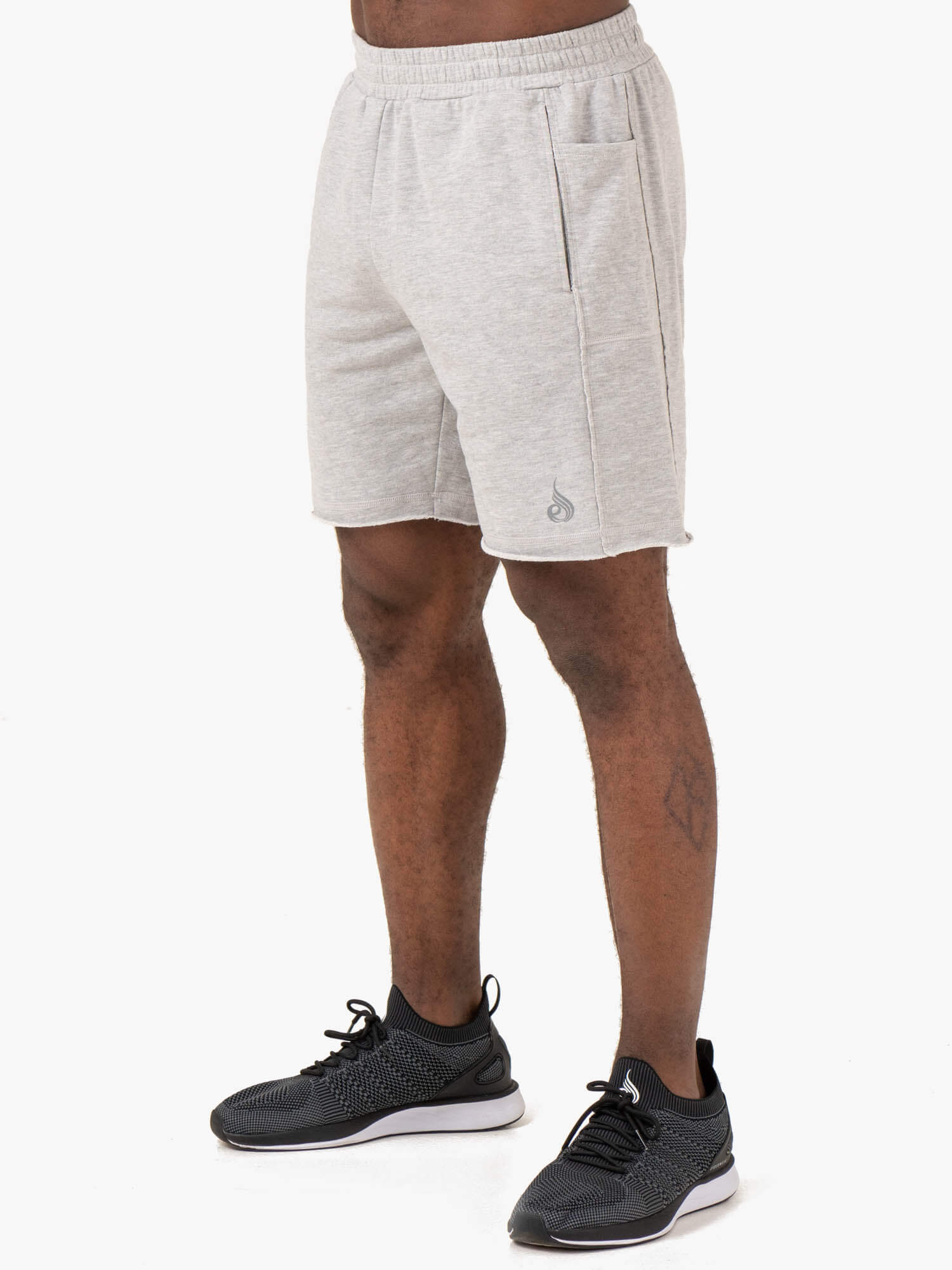 Men's Light Grey Marl Pursuit Track Shorts - Breathable Athletic Running Shorts for Gym, Workout & Casual Wear