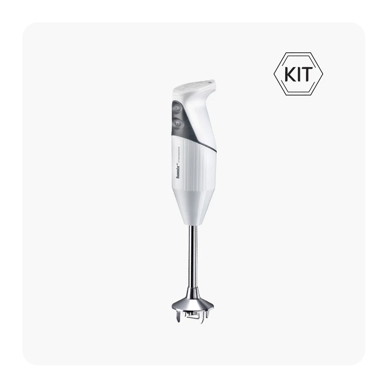 Bamix® SwissLine Immersion Hand Blender - Powerful 200W Motor for Smoothies, Soups & Sauces - Available in Black & Light Grey/White - Perfect for Kitchen, Restaurant & Home Cooking