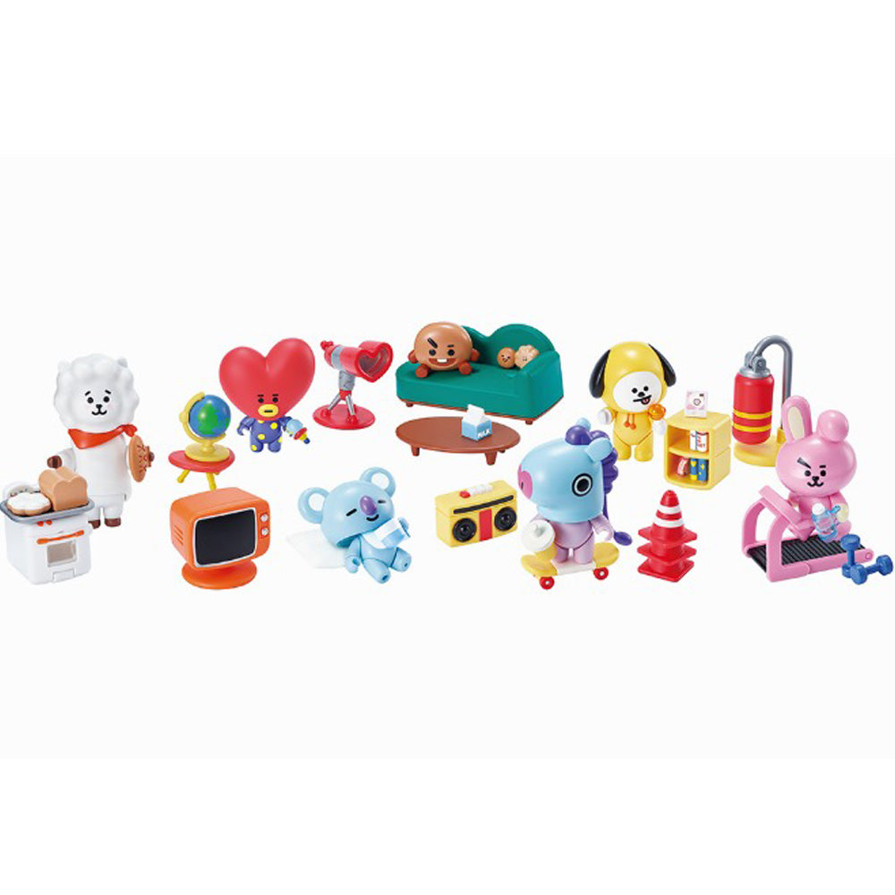 BT21 Collectible Figure Blind Pack Vol. 1 - Base Camp Theme Cute Character Toys for BTS Fans | Perfect for Home Decor, Office Display & K-Pop Gift Giving