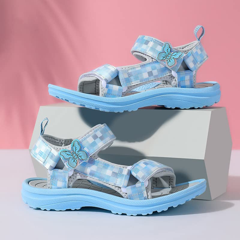Weilonghyw Girls Fashion Open Toe Summer Sandals - Comfortable Beach & Outdoor Sandals for Kids - Perfect for Vacation, Poolside, and Playtime